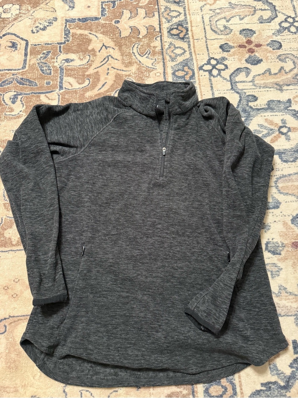 bcg Dark Gray Half-Zip Pullover Hoodie
